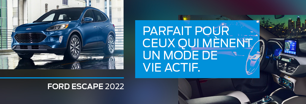 Le Ford Escape 2022 parmi les meilleurs VUS